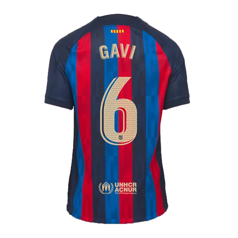 Camiseta Futbol Local de Hombre Barcelona 2022/23 con Número de GAVI #6 - camisetasfutbol