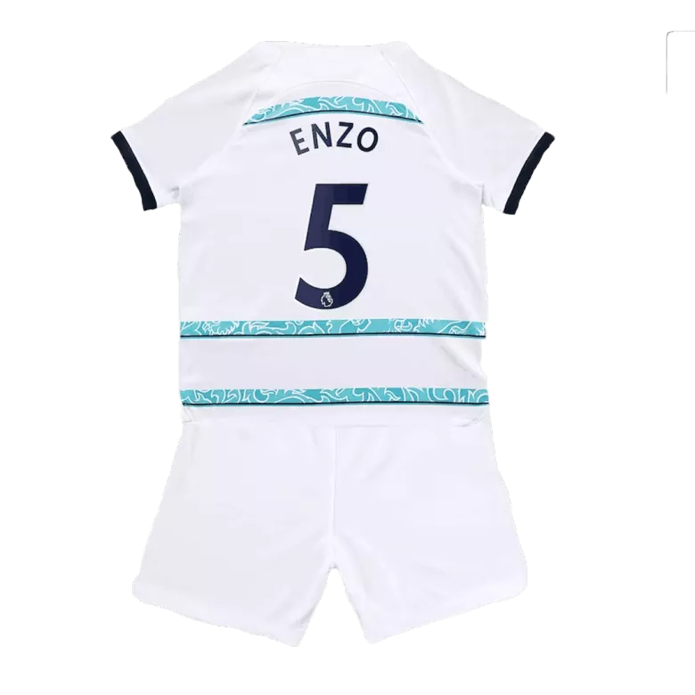 Miniconjunto ENZO #5 Chelsea 2022/23 Segunda Equipación Visitante Niño (Camiseta + Pantalón Corto) - camisetasfutbol