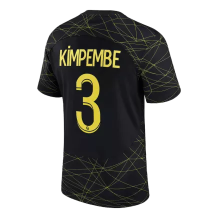Camiseta de Futbol KIMPEMBE #3 Cuarta Camiseta PSG 2022/23 para Hombre - Versión Hincha Personalizada - camisetasfutbol