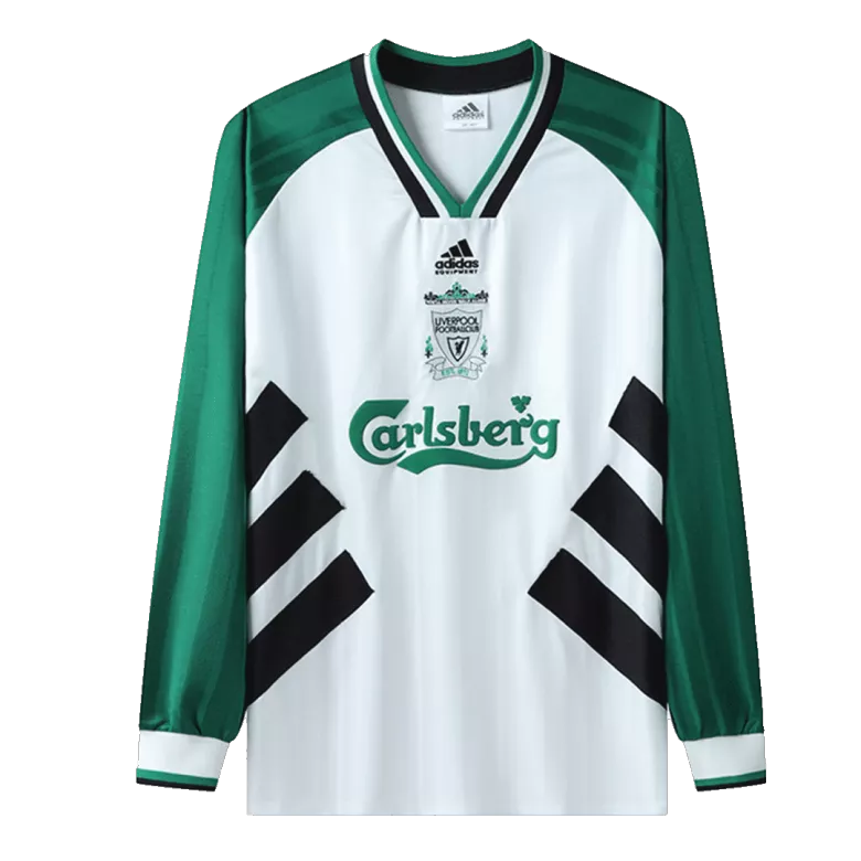 Camiseta Retro 93/95 Liverpool Segunda Equipación Visitante Manga Larga Hombre - Versión Replica - camisetasfutbol