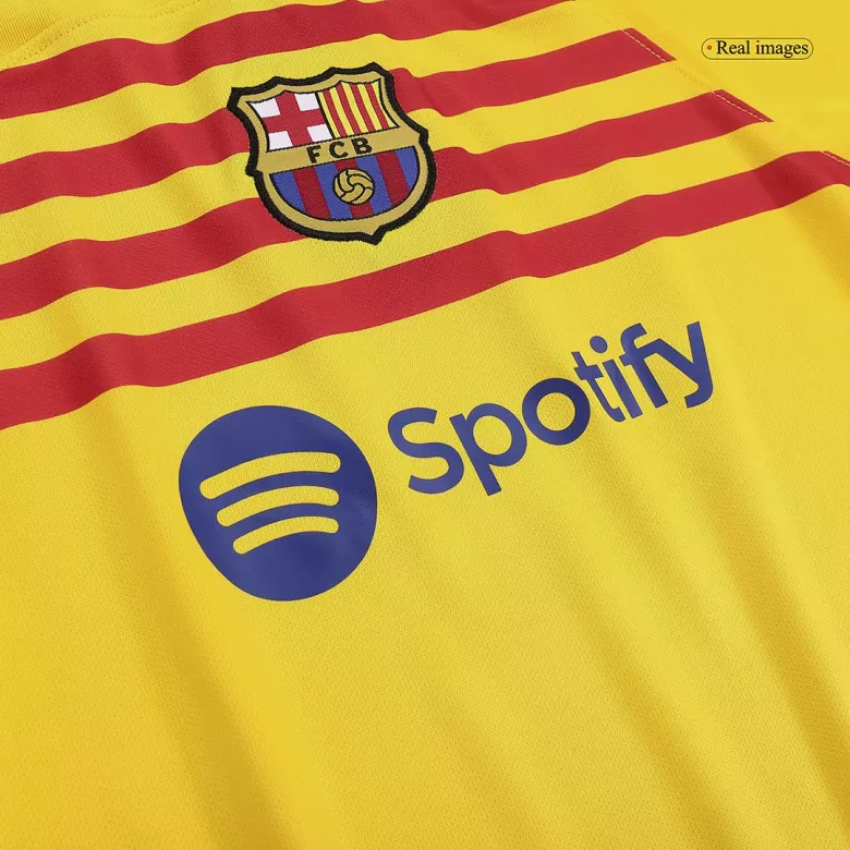 Miniconjunto Barcelona 2022/23 Cuarta Equipación Niño (Camiseta + Pantalón Corto) - camisetasfutbol