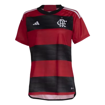 Camiseta CR Flamengo 2023/24 Primera Equipación Local Mujer Adidas - Versión Replica - camisetasfutbol
