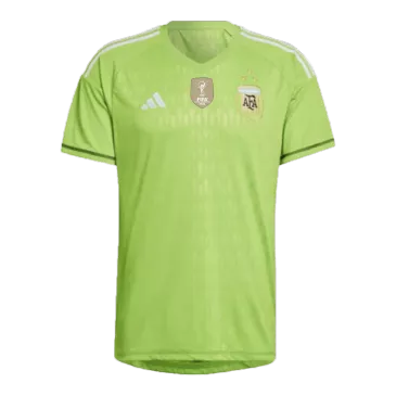 Tres Estrellas Camiseta Argentina 2022 Portero Copa del Mundo Hombre Adidas - Versión Replica - camisetasfutbol