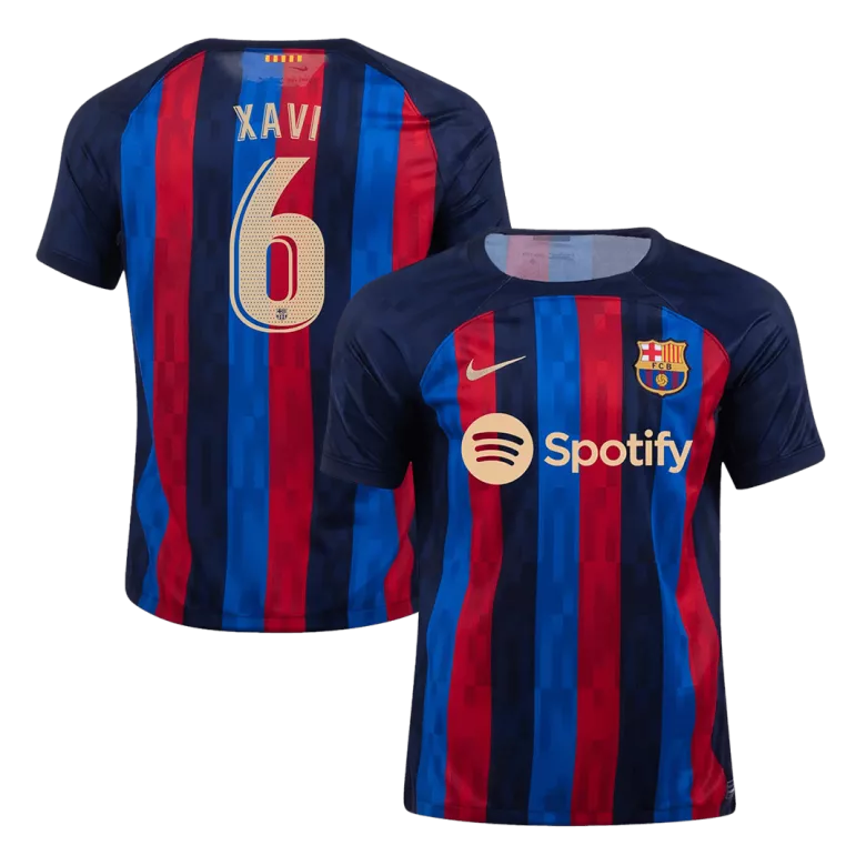 Camiseta XAVI #6 Barcelona 2022/23 Primera Equipación Local Hombre - Versión Hincha - camisetasfutbol