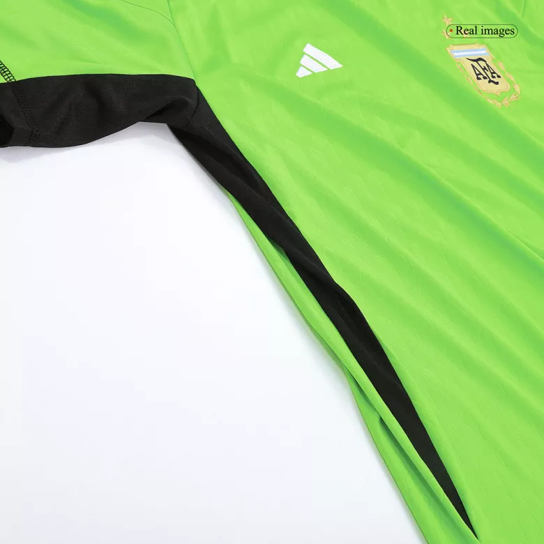 Tres Estrellas Camiseta Argentina 2022 Portero Copa del Mundo Hombre - Versión Hincha - camisetasfutbol