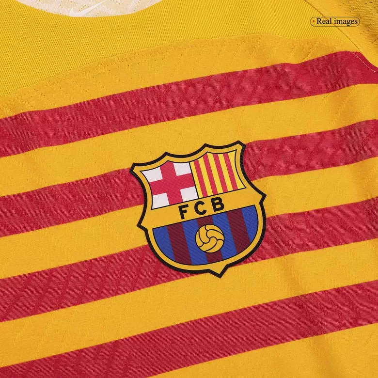 Camiseta Auténtica Barcelona 2023/24 Cuarta Equipación Hombre - Versión Jugador - camisetasfutbol