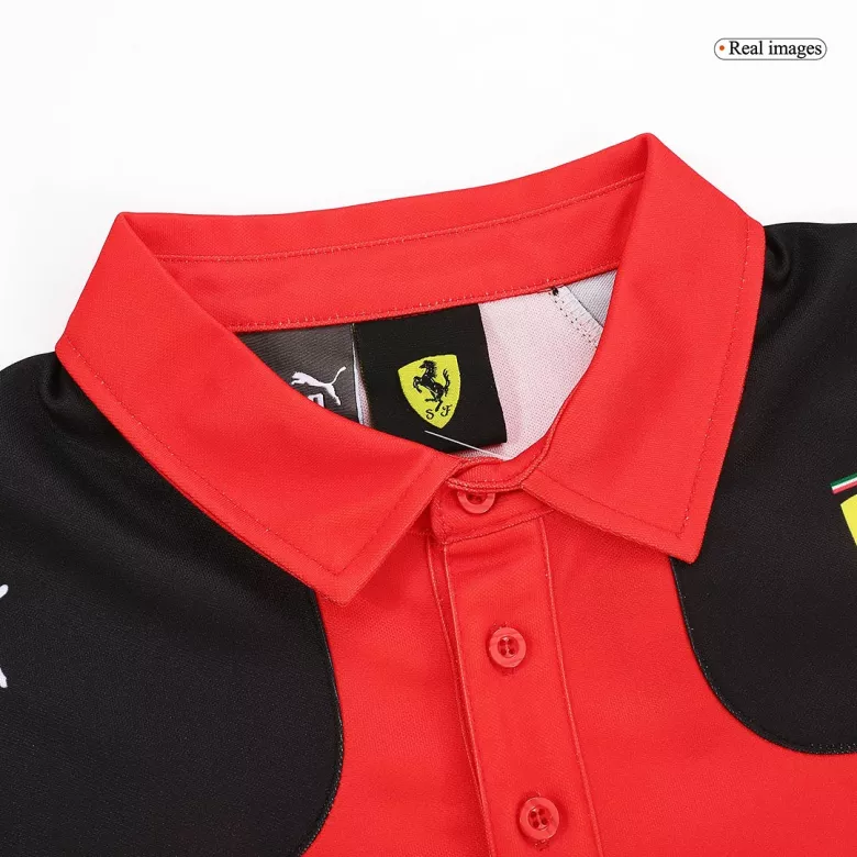 Camiseta Tipo Polo de Scuderia Ferrari F1 Racing Team Polo Red 2023 Hombre Amarillo - camisetasfutbol