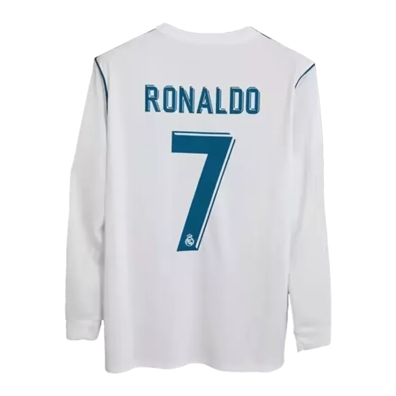Camiseta Manga Larga RONALDO #7 Real Madrid 2017/18 Primera Equipación Local Hombre - Versión Hincha - camisetasfutbol