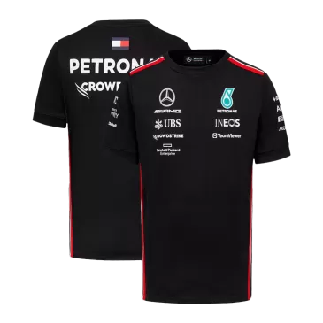 Camiseta de Mercedes AMG Petronas F1 Racing Team T-Shirt - Black 2023 Hombre Negro - camisetasfutbol