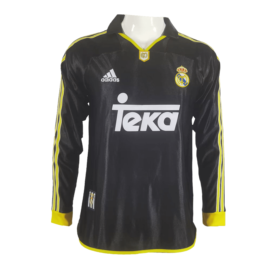 99/01 Real Madrid Segunda Equipación Visitante Manga Larga Hombre Adidas - Replica | CamisetasFutbol.cn