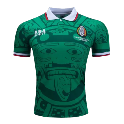 Camiseta Retro 1998 Mexico Primera Equipación Local Hombre - Versión Hincha - camisetasfutbol