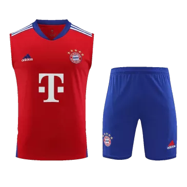 Conjunto Entrenamiento Bayern Munich 2023/24 Hombre Adidas (Camiseta Sin Mangas + Pantalón Corto) Adidas - camisetasfutbol