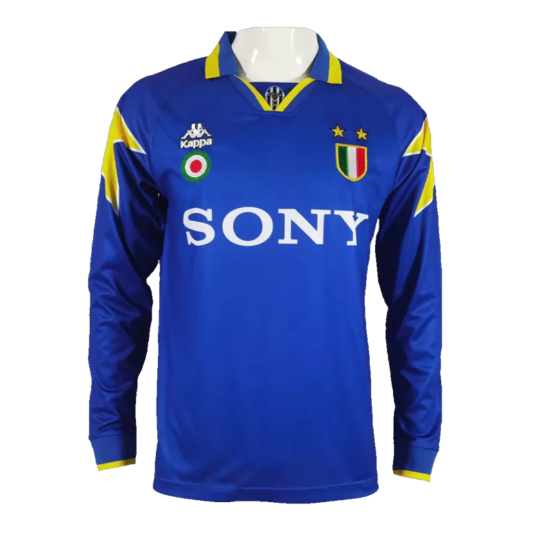 Camiseta Retro 1995/96 Juventus Segunda Equipación Visitante Manga Larga Hombre Nike - Versión Replica - camisetasfutbol