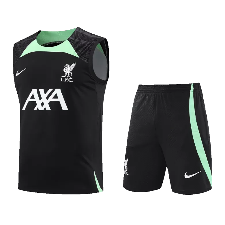Conjunto Entrenamiento Liverpool 2023/24 Hombre (Camiseta Sin Mangas + Pantalón Corto) - camisetasfutbol