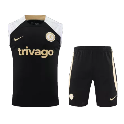 Conjunto Entrenamiento Chelsea 2023/24 Hombre (Camiseta Sin Mangas + Pantalón Corto) - camisetasfutbol