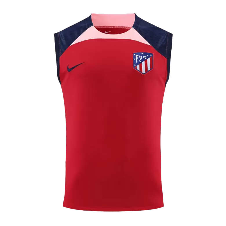 Conjunto Entrenamiento Atlético de Madrid 2023/24 Hombre (Camiseta Sin Mangas + Pantalón Corto) - camisetasfutbol