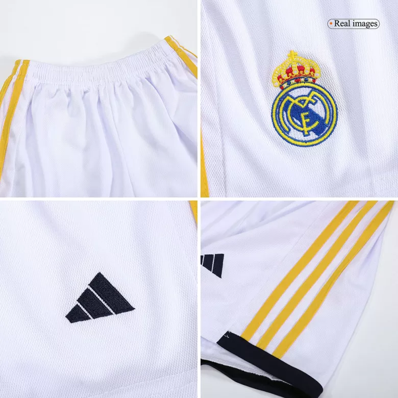 Miniconjunto Completo BELLINGHAM #5 Real Madrid 2023/24 Primera Equipación Local Niño (Camiseta + Pantalón Corto + Calcetines) - camisetasfutbol