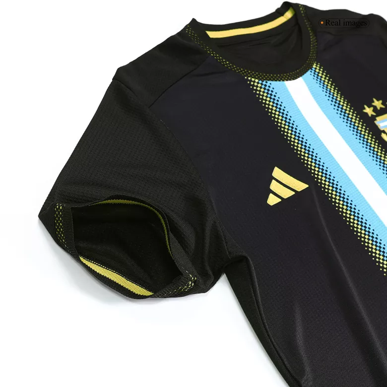 Camiseta Auténtica Argentina Golden Bisht 2022 Especial Hombre - Versión Jugador - camisetasfutbol