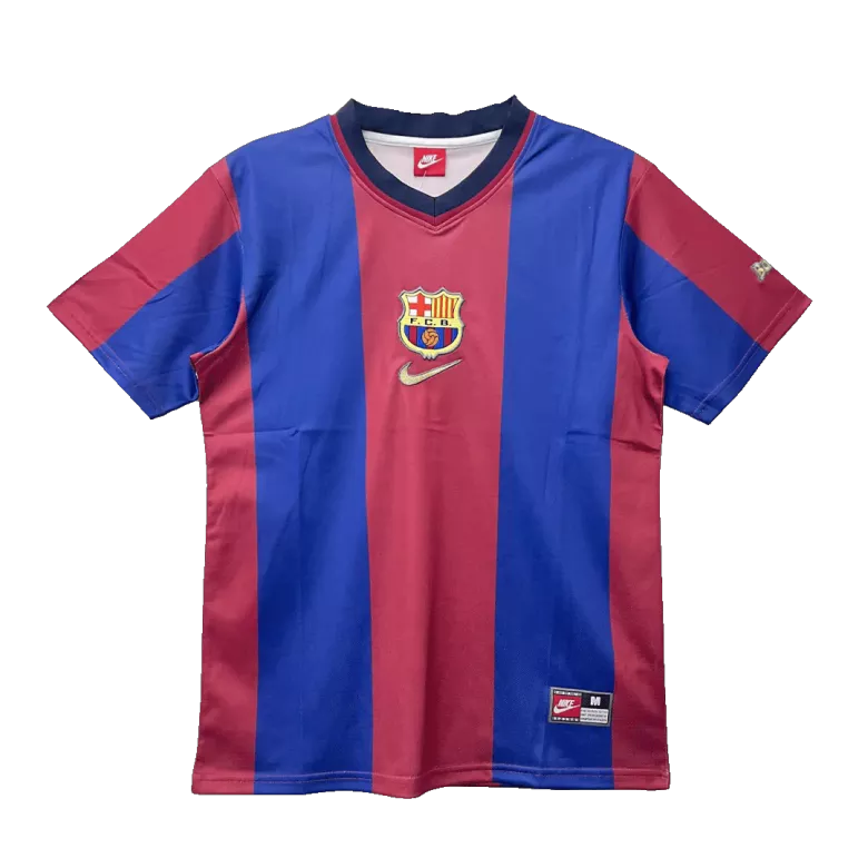 Camiseta Retro 1998/99 Barcelona Primera Equipación Local Hombre - Versión Hincha - camisetasfutbol