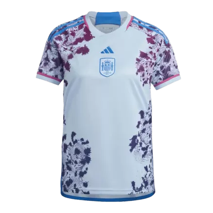 Camiseta España 2022 Segunda Equipación Visitante Copa Mundial Femenina Copa del Mundo Hombre - Versión Hincha - camisetasfutbol