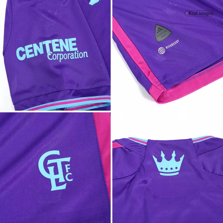 Miniconjunto Charlotte FC 2023 Segunda Equipación Visitante Niño (Camiseta + Pantalón Corto) - camisetasfutbol