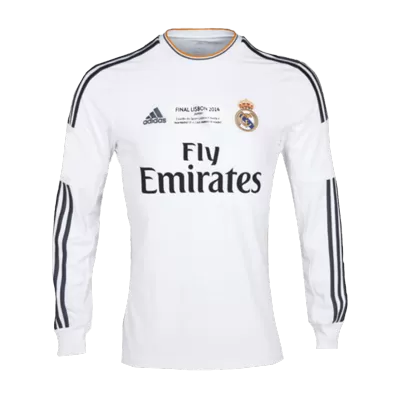 Camiseta Retro 2013/14 Real Madrid Primera Equipación Manga Larga Local Hombre - Versión Hincha - camisetasfutbol