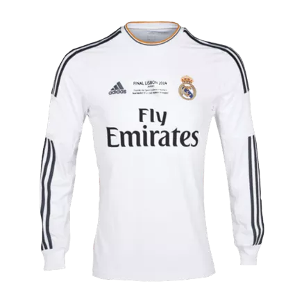 Camiseta Retro 2013/14 Real Madrid Primera Equipación Manga Larga Local Hombre - Versión Hincha - camisetasfutbol
