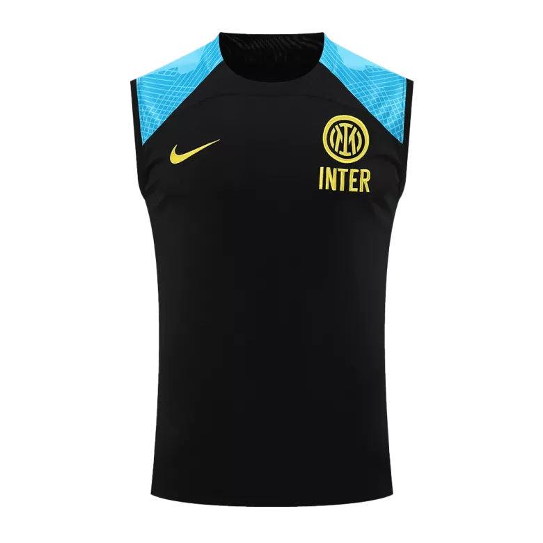 Conjunto Entrenamiento Inter de Milán 2023/24 Hombre (Camiseta Sin Mangas + Pantalón Corto) - camisetasfutbol