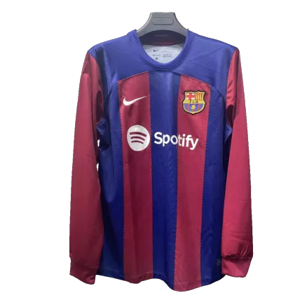 Camiseta Manga Larga Barcelona 2023/24 Primera Equipación Local Hombre - Versión Hincha - camisetasfutbol