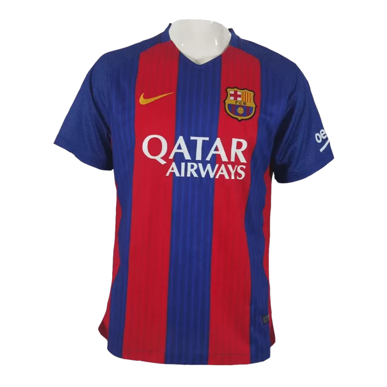 Camiseta Retro 2016 17 Barcelona Primera Equipaci n Local Hombre