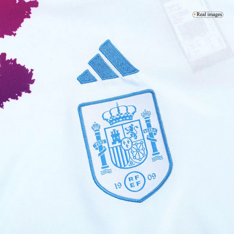 Camiseta España 2022 Segunda Equipación Visitante Copa Mundial Femenina Copa del Mundo Hombre - Versión Hincha - camisetasfutbol
