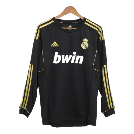 Camiseta Retro 2011/12 Real Madrid Segunda Equipación Visitante Manga Larga Hombre - Versión Hincha - camisetasfutbol