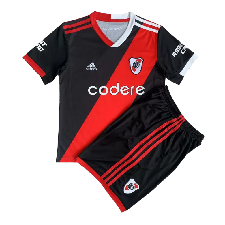 Miniconjunto River Plate 2023/24 Tercera Equipación Niño (Camiseta + Pantalón Corto) - camisetasfutbol