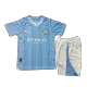 Miniconjunto Manchester City 2023/24 Primera Equipación Local Niño (Camiseta + Pantalón Corto) Puma - camisetasfutbol