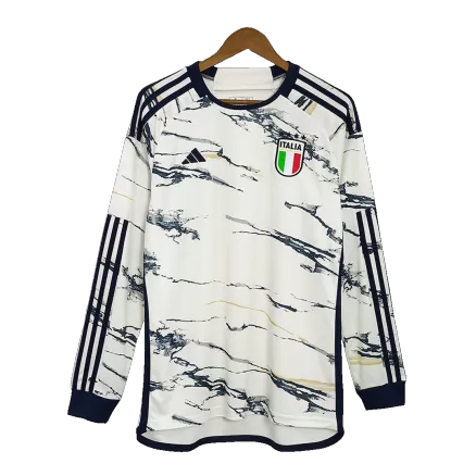Camiseta Manga Larga Italia 2023/24 Segunda Equipación Visitante Hombre - Versión Hincha - camisetasfutbol