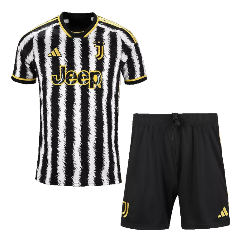 Conjunto Completo Juventus 2023/24 Primera Equipación Local Hombre (Camiseta + Pantalón Corto + Calcetines) - camisetasfutbol