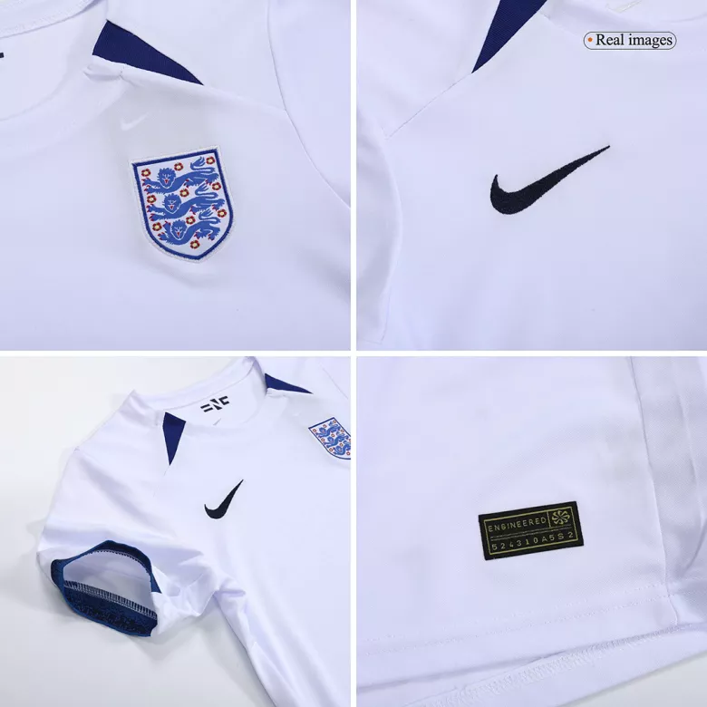 Miniconjunto Inglaterra 2023 Primera Equipación Copa Mundial Femenina Copa del Mundo Local Niño (Camiseta + Pantalón Corto) - camisetasfutbol