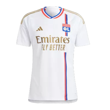 Camiseta Auténtica Olympique Lyonnais 2023/24 Primera Equipación Local Hombre Adidas - Versión Jugador - camisetasfutbol