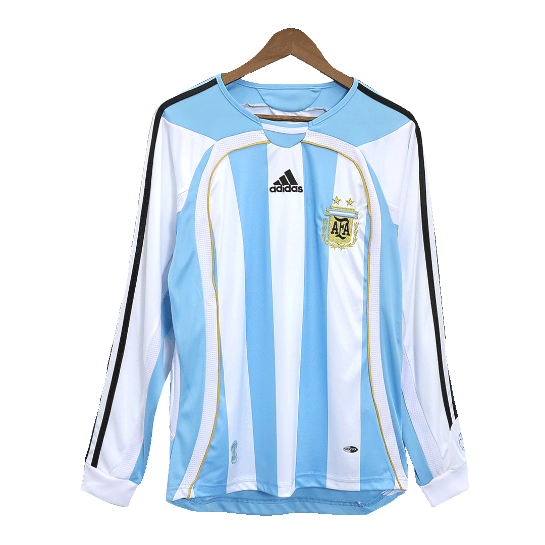 Camiseta de manga larga para niño de fútbol Argentina #10 Lionel Messi Copa  Sudamericana 2021