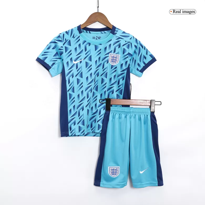 Miniconjunto Inglaterra 2023 Segunda Equipación Visitante Copa Mundial Femenina Copa del Mundo Niño (Camiseta + Pantalón Corto) - camisetasfutbol