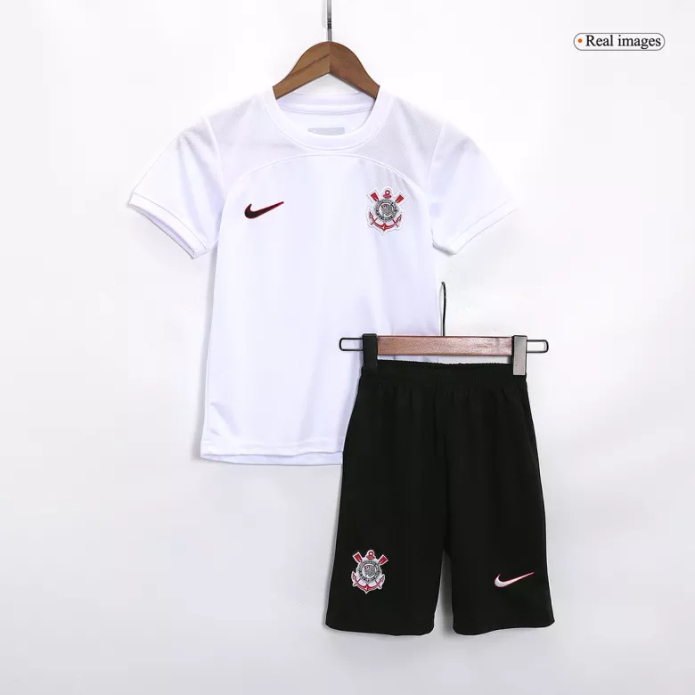 Miniconjunto Corinthians 2023/24 Primera Equipación Local Niño (Camiseta + Pantalón Corto) - camisetasfutbol