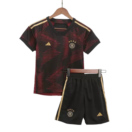 Miniconjunto Alemania 2022 Segunda Equipación Visitante Copa del Mundo Niño (Camiseta + Pantalón Corto) - camisetasfutbol
