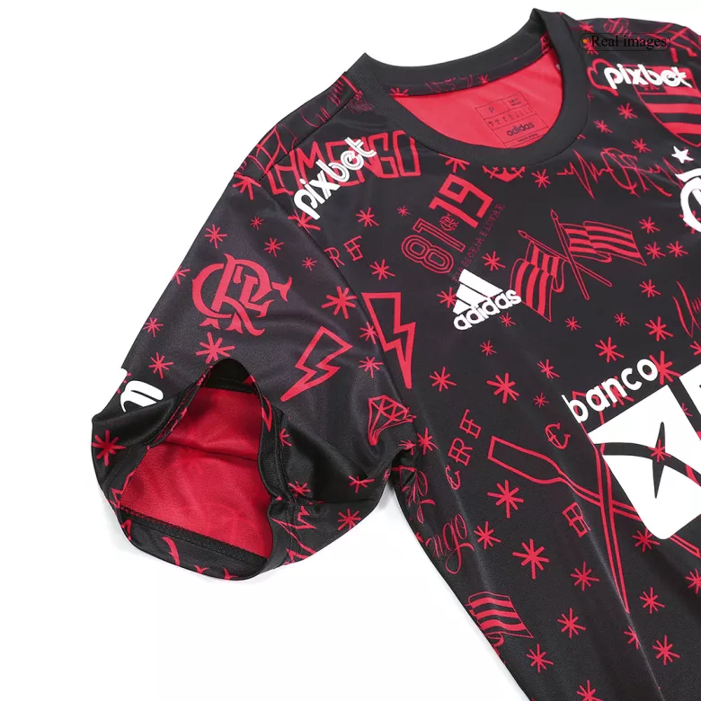 Camiseta CR Flamengo 2022/23 Pre-Partido Hombre - Versión Hincha - camisetasfutbol