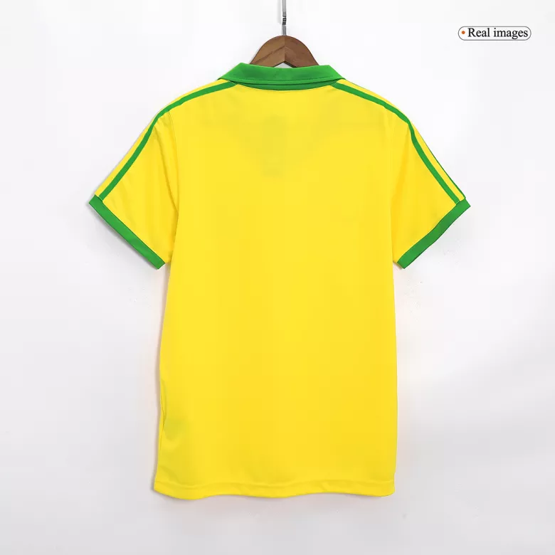 Camiseta Retro 1977 Brazil Primera Equipación Local Hombre - Versión Hincha - camisetasfutbol