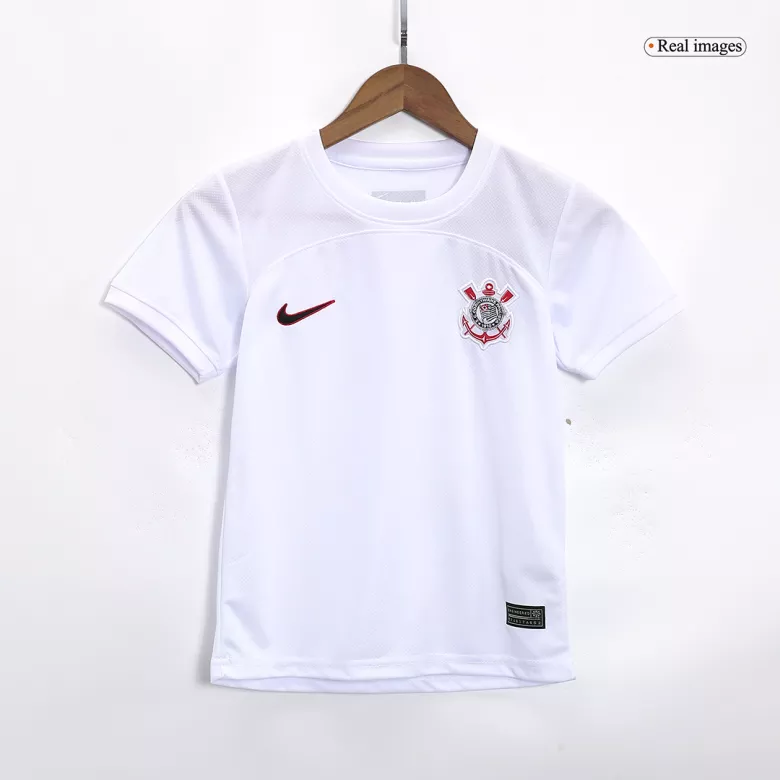 Miniconjunto Corinthians 2023/24 Primera Equipación Local Niño (Camiseta + Pantalón Corto) - camisetasfutbol