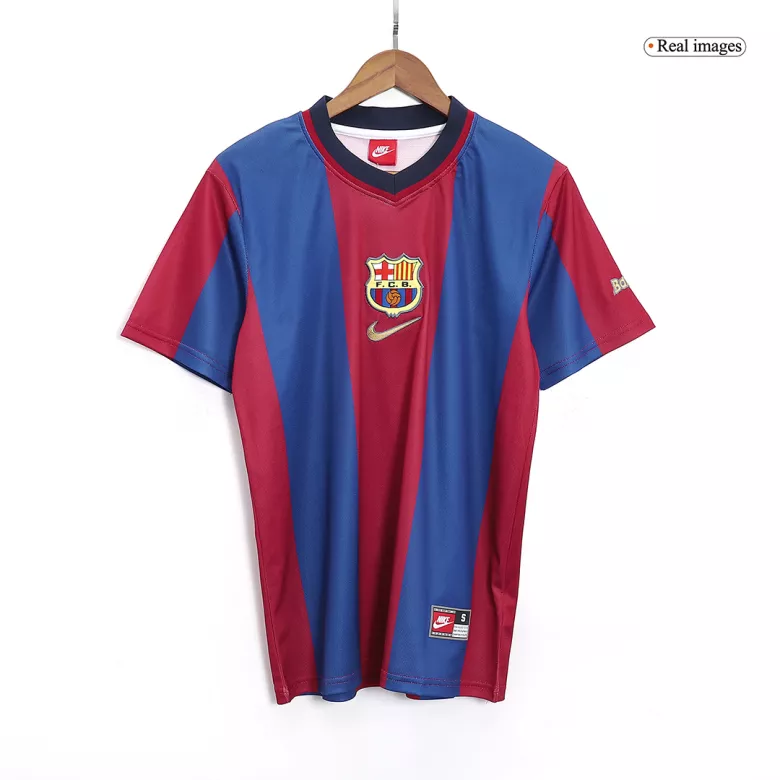 Camiseta Retro 1998/99 Barcelona Primera Equipación Local Hombre - Versión Hincha - camisetasfutbol