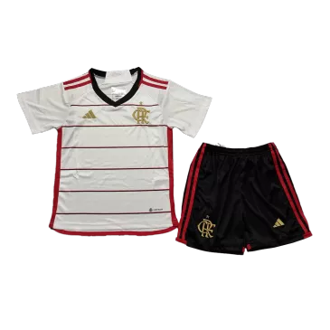 Miniconjunto CR Flamengo 2023/24 Segunda Equipación Visitante Niño (Camiseta + Pantalón Corto) Adidas - camisetasfutbol