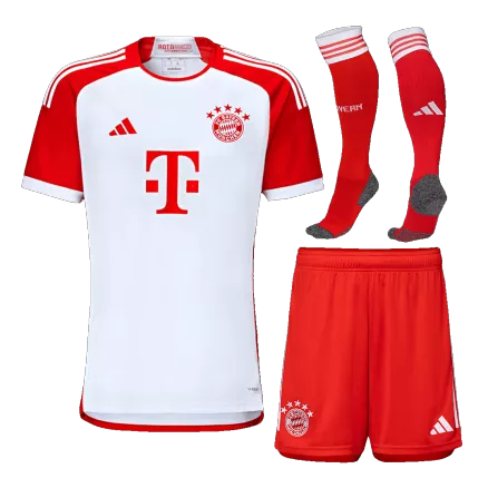 Conjunto Completo Bayern Munich 2023/24 Primera Equipación Local Hombre (Camiseta + Pantalón Corto + Calcetines) Adidas - camisetasfutbol