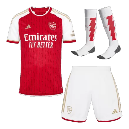 Conjunto Completo Arsenal 2023/24 Primera Equipación Local Hombre (Camiseta + Pantalón Corto + Calcetines) Adidas - camisetasfutbol