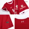 Miniconjunto Liverpool 2023/24 Primera Equipación Local Niño (Camiseta + Pantalón Corto) - camisetasfutbol